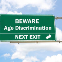 Beware age discrimination sign Beware age discrimination sign