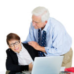 older male boss touches sexually harasses female secretary older male boss touches sexually harasses female secretary