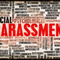 Racial harassment word cloud