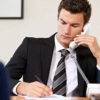 male employee on a call male employee on a call