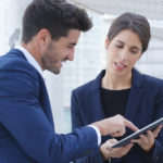 boss talks to employee worker boss talks to employee worker