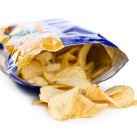 potato chips in bag potato chips in bag