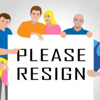 Resign Sign People Quit Or Resignation From Job Government Or President Resign Sign People Quit Or Resignation From Job Government Or President