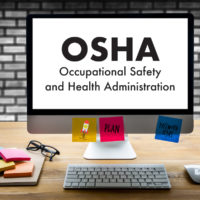 'OSHA' displayed on desktop screen