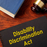 Book with title Disability Discrimination Act (DDA)