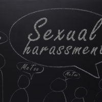 Sexual harassment speech bubble