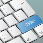 rescind written on the keyboard button