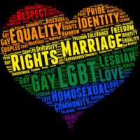 Gay rights concept word cloud Gay rights concept word cloud