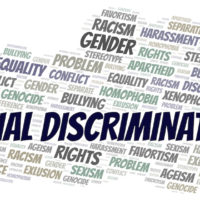 Racial Discrimination - type of discrimination - word cloud.