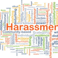 Harassment background concept Harassment background concept