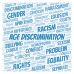 Age Discrimination - type of discrimination - word cloud.