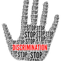Stop discrimination sign Stop discrimination sign