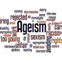 Ageism word cloud concept Ageism word cloud concept