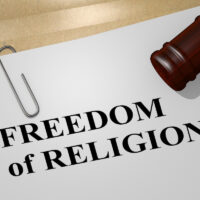 FREEDOM of RELIGION concept
