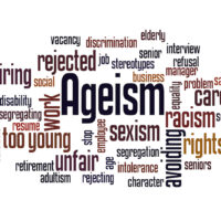 Ageism word cloud concept