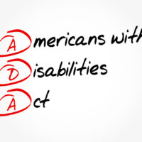 ADA - Americans with Disabilities Act acronym, concept background