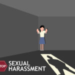 Sexual harassment poster with girl