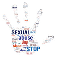 Illustration of stop sexual abuse warning Illustration of stop sexual abuse warning