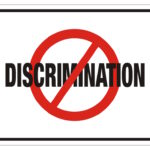 anti discrimination rectangle sign