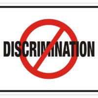 anti discrimination rectangle sign anti discrimination rectangle sign