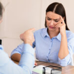 Boss Shouting At Girl Threatening To Be Fired At Workplace