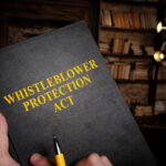 Whistleblower protection act book at the library.