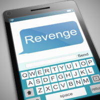 Revenge message concept.