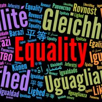 Equality word cloud in different languages Equality word cloud in different languages