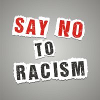 say no to racism poster