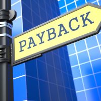 Payback Roadsign. Business Concept. Payback Roadsign. Business Concept.
