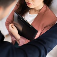 Sexual Harassment At Workplace. Businesswoman Sexual Harassment At Workplace. Businesswoman
