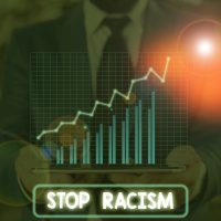 Conceptual hand writing showing Stop Racism. Business photo showcasing end the antagonism directed against someone of a different race.