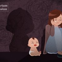postpartum depression concept