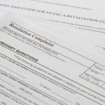 Portland, OR, USA - Nov 20, 2021: Closeup of the Retaliation Complaint form issued by the California Department of Industrial Relations.