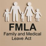 Family Medical Leave Act FMLA Poster with Parents and Children Family Medical Leave Act FMLA Poster with Parents and Children